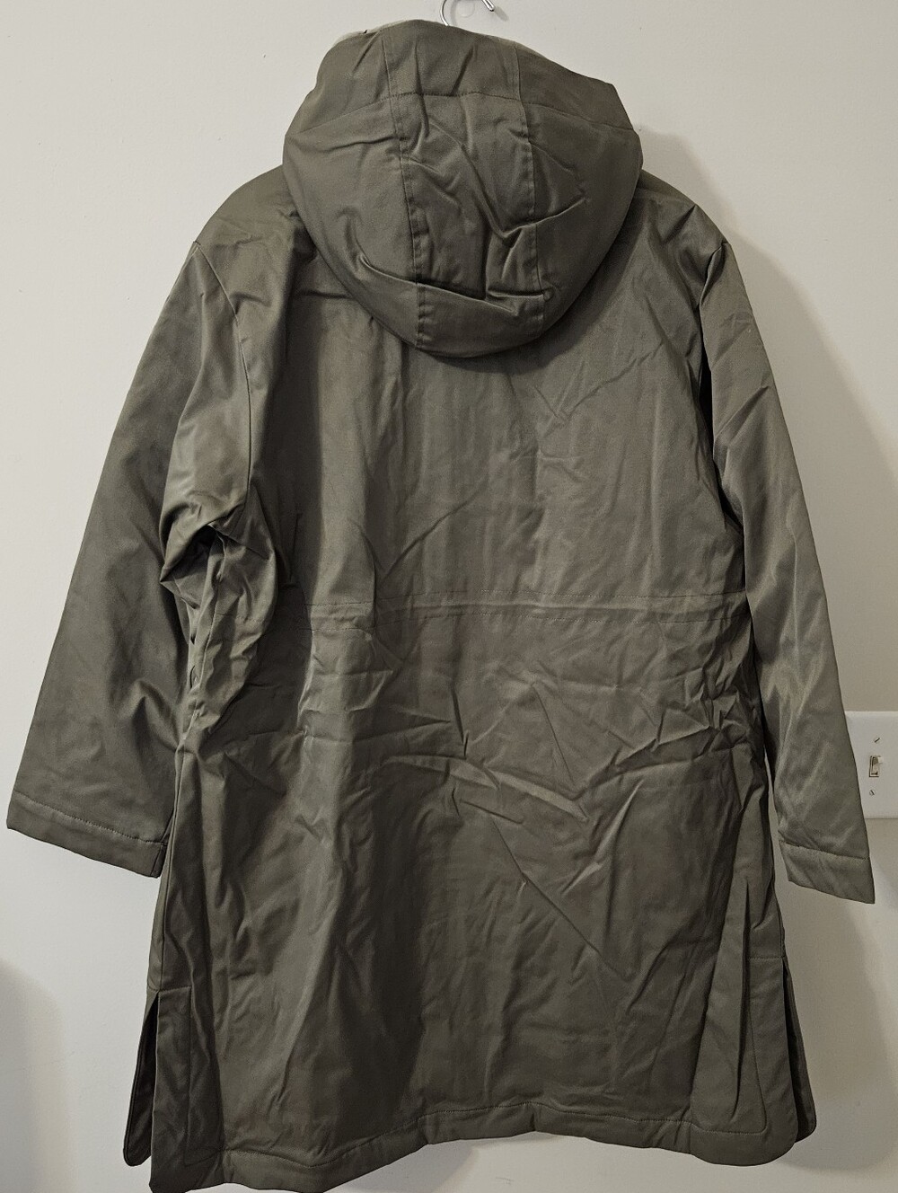 NEW! Bernardo Green Modern Utility Raincoat With Removable Bib Size XL - Picture 9 of 16